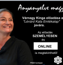 „Anyanyelve magyar” címmel tart előadást Várnagy Kinga