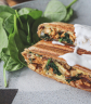 Sajtos-spenótos vegán tortilla